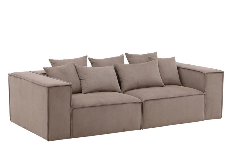 Siena 3-seters sofa Brun