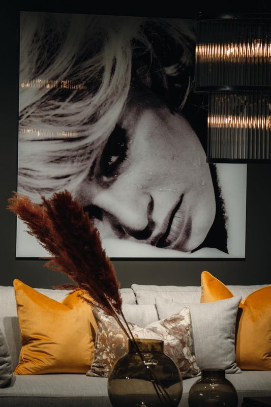 Brigitte Bardot glass bilde 120x120