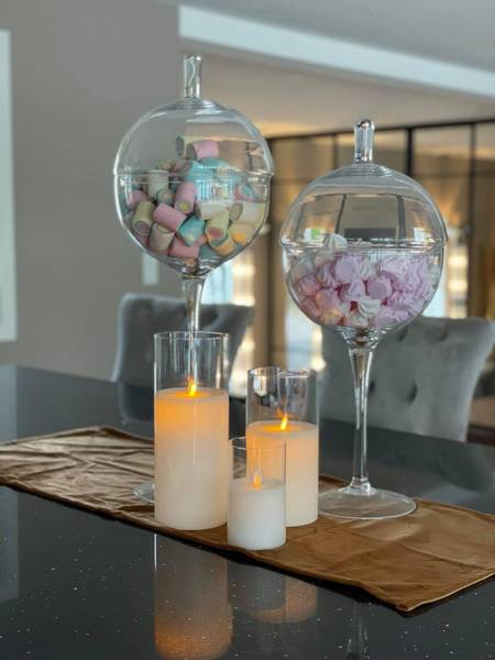 Led lamp shining glass Small