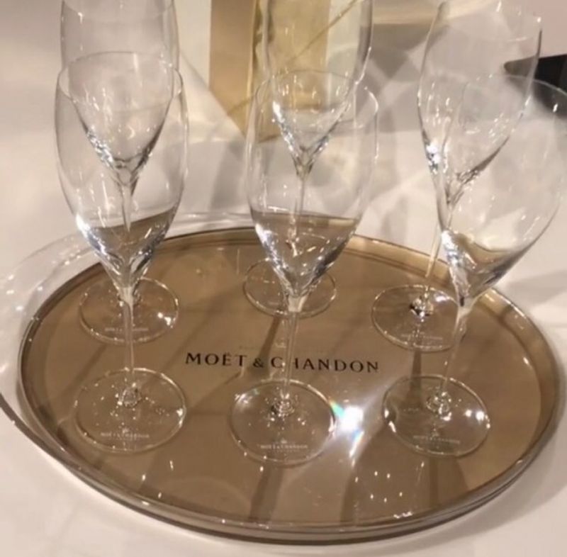 Moet Serveringsfat gull