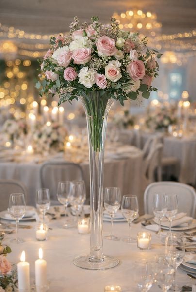 Mira høy glass vase