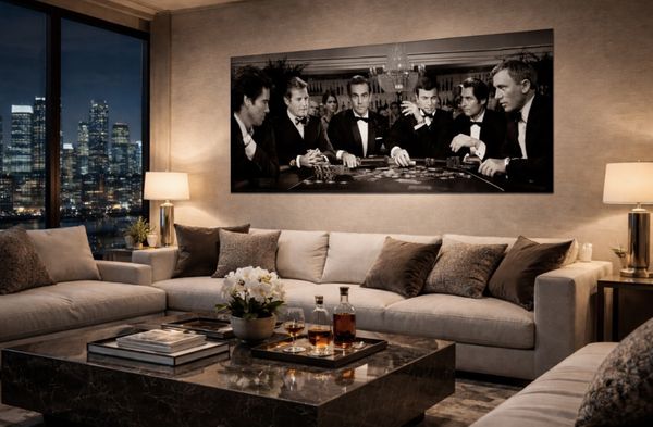  All James Bond casino 90cm x 180cm