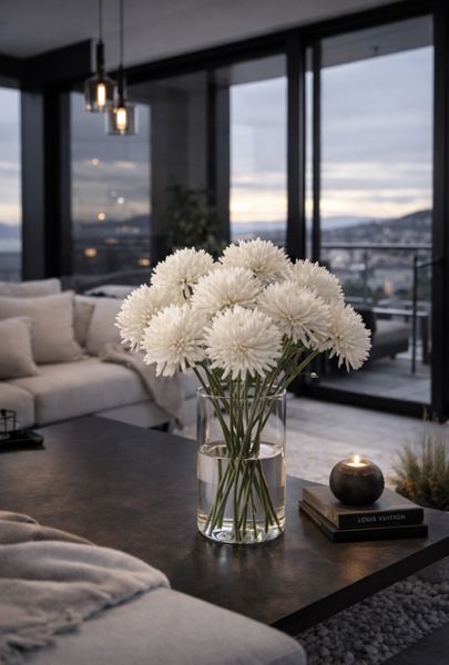 CHRYSANT  WHITE LARGE