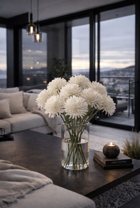 Hovedbilde CHRYSANT  WHITE LARGE