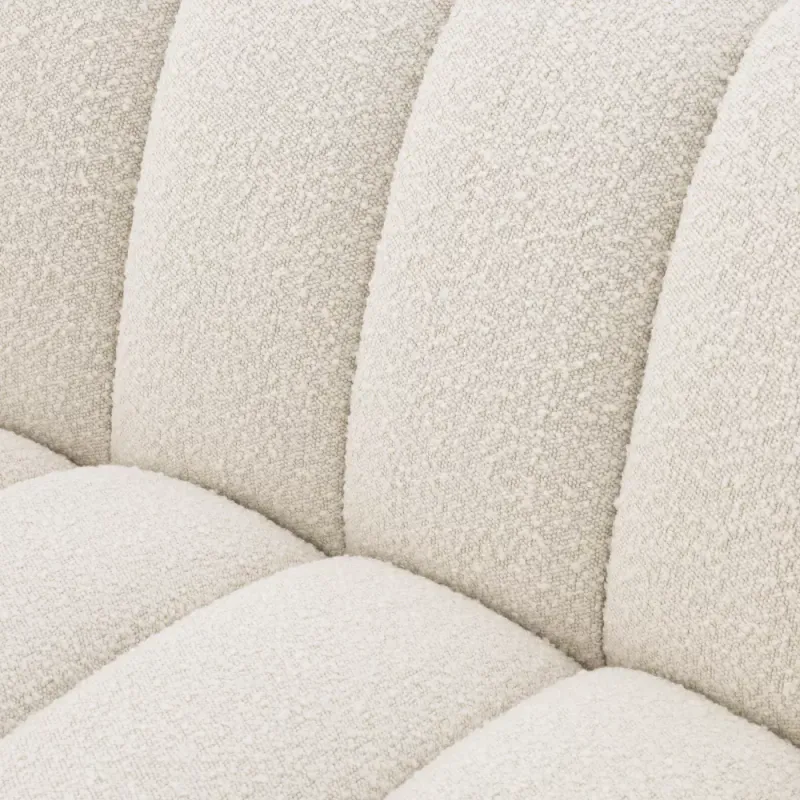 SOFA KELLY S   Bouclé cream | black base