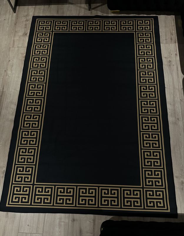Versace gulvteppe svart/gull 180x260 cm