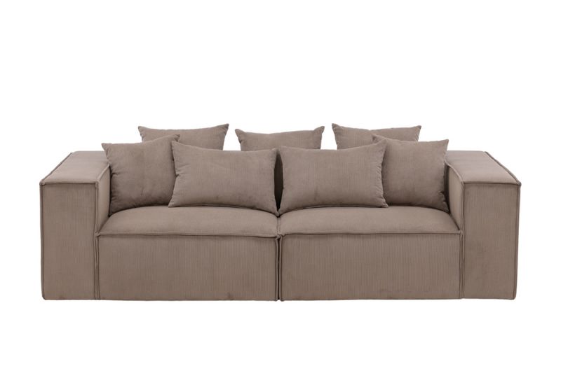 Siena 3-seters sofa Brun