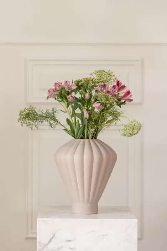 Evelyn Ceramic Vase Sand