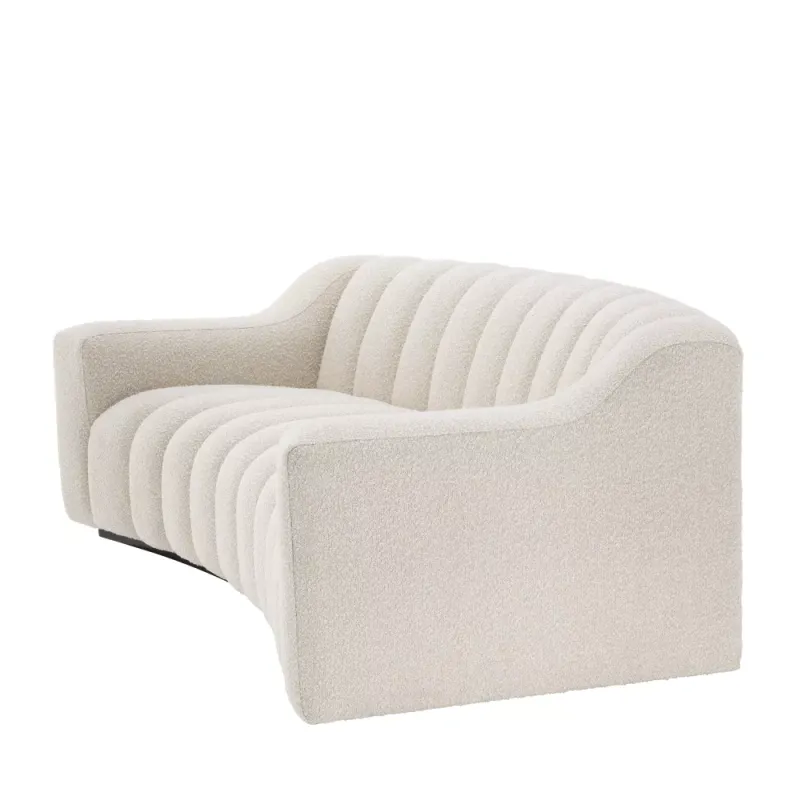 SOFA KELLY S   Bouclé cream | black base