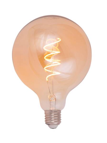 Globe Spiral LED lyspære 125mm 4W Dimbar